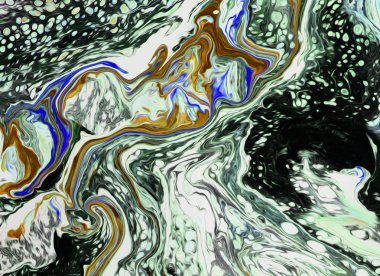 -Mavi ve altın Ebru doku tasarım. Mermer desen. Sanat sıvı.