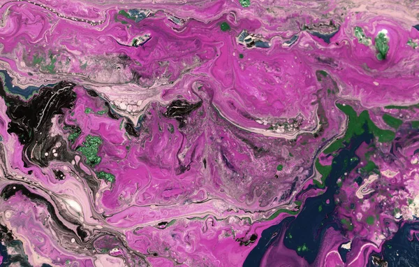 Marmor Abstrakten Acryl Hintergrund Die Textur Der Blauen Marmorierung Achat — Stockfoto
