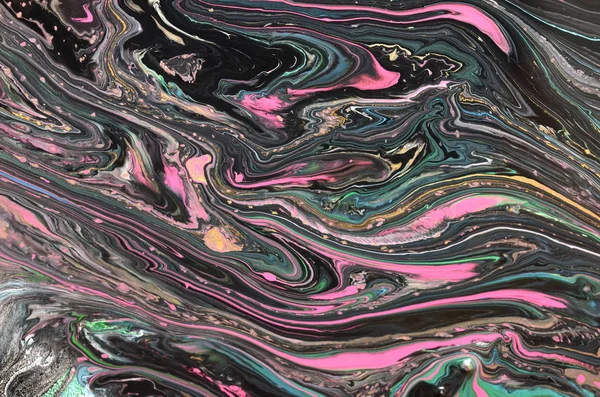 Kolorowe Marmurowe Tło Rozpryskami Farby Tekstury — Zdjęcie stockowe