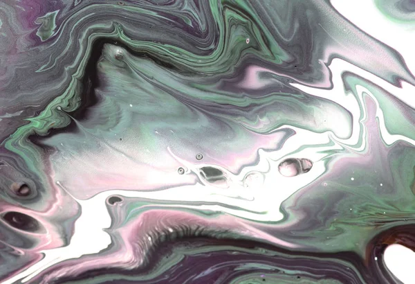 Marmor Abstrakten Acryl Hintergrund Marmorierende Kunstwerke Achat Wellenmuster Goldpuder — Stockfoto