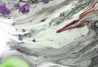 Mavi ve mor yaratıcı soyut el arka plan, fırça dokusu, tuval üzerine akrilik resim parçası boyalı. Modern sanat. Çağdaş sanat.