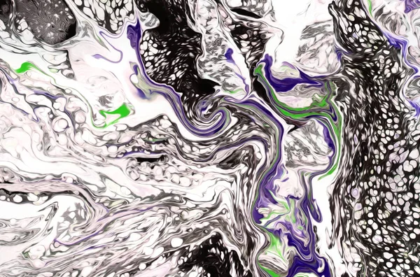 Marmor Abstrakten Acryl Hintergrund Marmorierende Kunstwerke Achat Wellenmuster Goldpuder — Stockfoto
