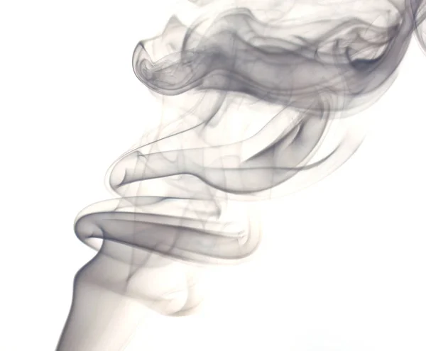 Nuvem Cinza Preta Com Uma Espessa Manta Fumaça Alta — Fotografia de Stock