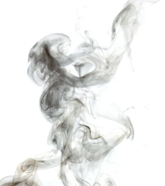 Abstrato Fumaça Preta Fundo Branco — Fotografia de Stock