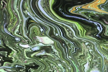 Mermer soyut akrilik zemin. Mermer çizim dokusu. Dalgalanma şablonu. Altın tozu.