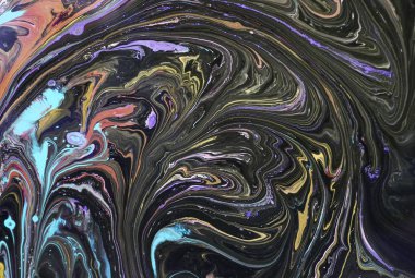 Kahverengi boya elementleri ve mermer dokusunun etkisiyle soyut kahverengi arkaplan