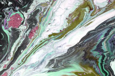 Mermer soyut akrilik zemin. Doğa yeşili mermer sanat eseri dokusu. Altın parıltı.