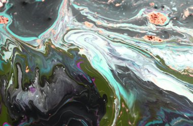 Mermer soyut akrilik zemin. Doğa yeşili mermer sanat eseri dokusu. Altın parıltı.