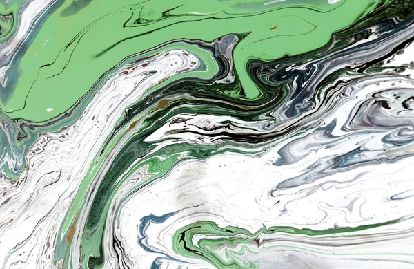 Fondo Acrílico Abstracto Mármol Naturaleza Verde Mármol Textura Obra Arte —  Fotos de Stock