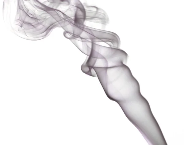 Farbiger Rauch Isoliert Auf Weißem Hintergrund — Stockfoto