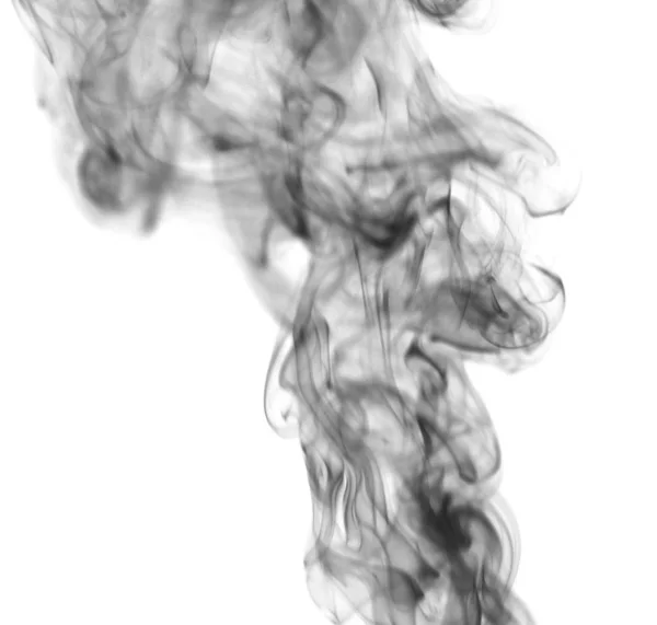 Fumo Rosa Fundo Branco Arte Abstrata — Fotografia de Stock