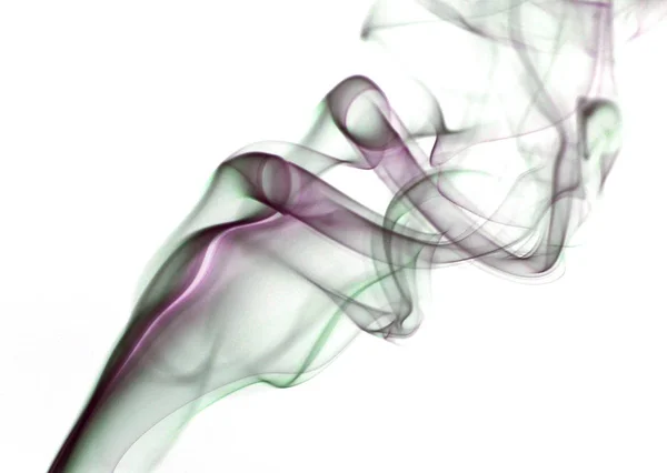 Abstrato Fumaça Azul Isolado — Fotografia de Stock