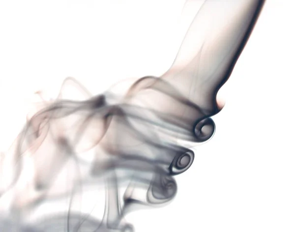 Wirbelnder Rauch Aus Dem Weihrauch Auf Homogenem Hintergrund — Stockfoto