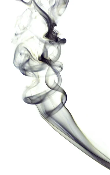 Abstraktní Kouř Bílém Pozadí — Stock fotografie