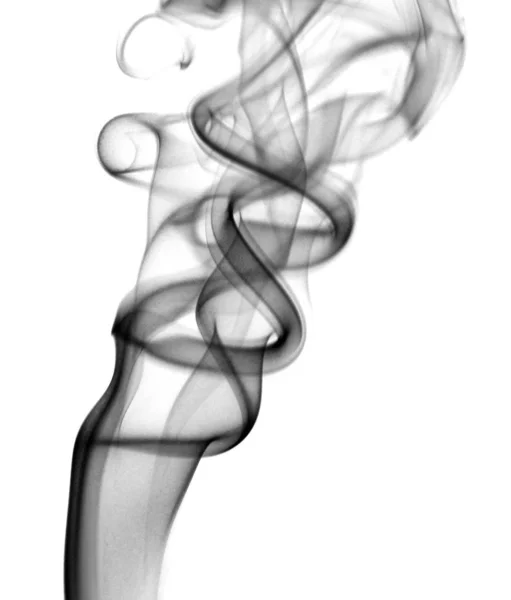 Colore Del Fumo Sullo Sfondo Bianco — Foto Stock