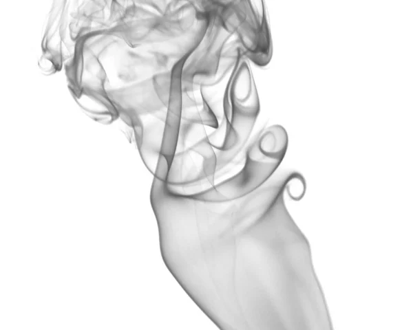 Farbe Des Rauchs Auf Weißem Hintergrund — Stockfoto