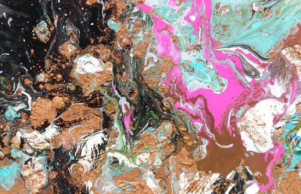 Multicolor Abstrakt Bakgrund Med Marmor Färg Konsistens — Stockfoto