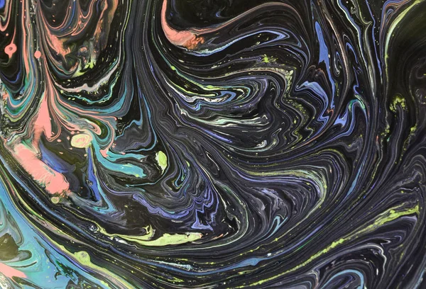 Цветной Мраморный Фон Брызгами Краски Текстуры — стоковое фото