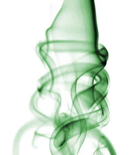 Ola Humo Diferentes Colores Aislados Blanco —  Fotos de Stock