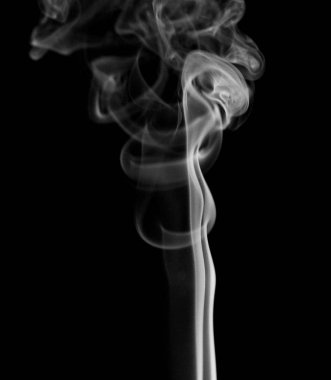 siyah arka duman Puff