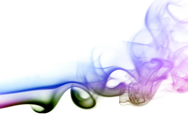 Abstrakter Grauer Rauch Vor Schwarzem Hintergrund — Stockfoto