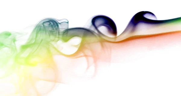 Abstract Color Smoke White Background — Stock Photo, Image
