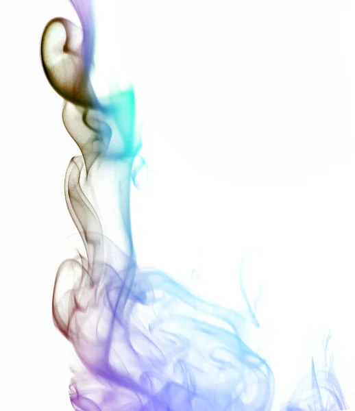 Colored Smoke Isolated White Background — Zdjęcie stockowe