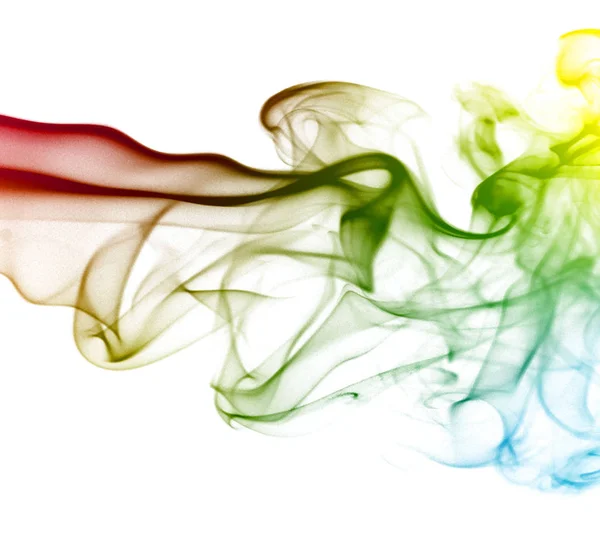 Purple Abstract Smoke Isolated White Background — Stock Photo, Image