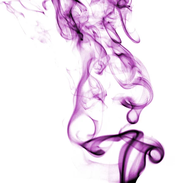 Abstract Colorful Smoke Isolated Stock Image