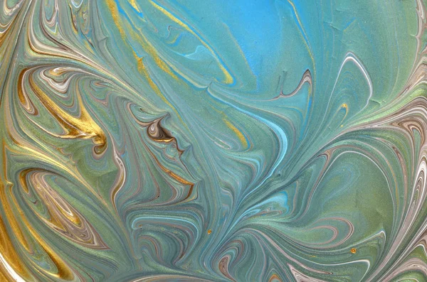 Mramorové Pozadí Abstraktní Akrylové Přírodní Modré Mramorování Kresby Textury Zlatý — Stock fotografie