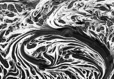Vektör siyah ve beyaz mermer soyut arkaplan. Sıvı deseni. Grunge dokusu.
