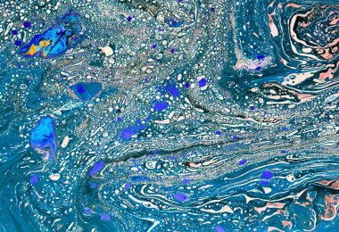 Soyut grunge sanat arkaplan dokusu renkli boya çıkıntıları ile 