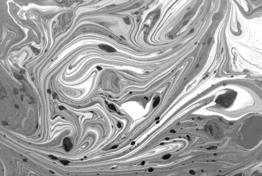 Vektör siyah ve beyaz mermer soyut arkaplan. Sıvı deseni. Grunge dokusu. 