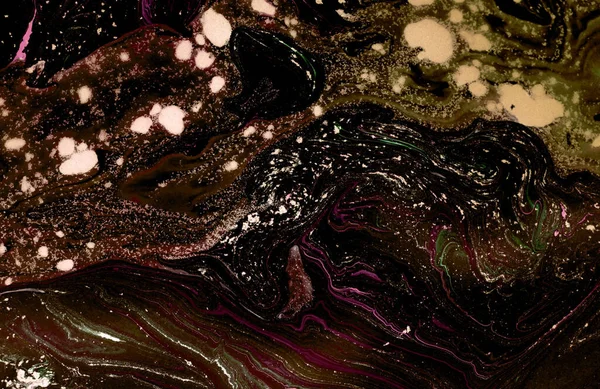 Mármore Abstrato Fundo Acrílico Textura Arte Violeta Marmorização Padrão Ondulação — Fotografia de Stock