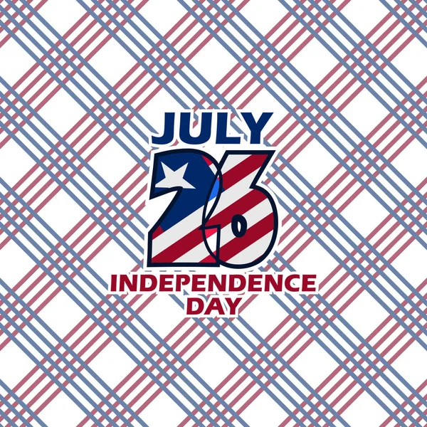 Juillet Jour Indépendance Libéria Illustration Vectorielle Convient Pour Carte Vœux — Image vectorielle