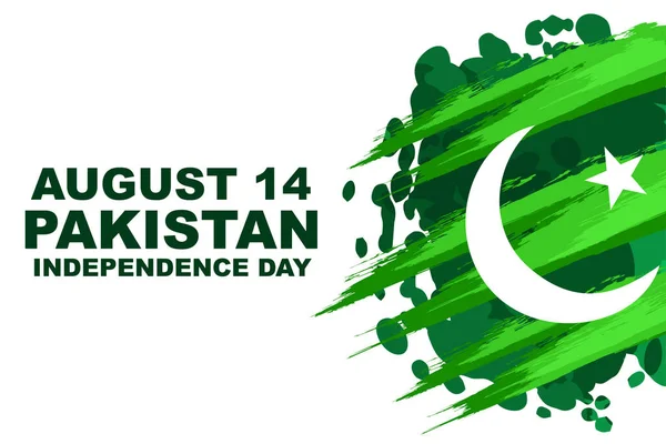 Августа Векторная Иллюстрация Дня Независимости Пакистана Подходит Поздравительных Открыток Плакатов — стоковый вектор