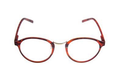 Gözlükler beyaz arkaplanda izole edildi.