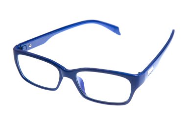 Gözlükler beyaz arkaplanda izole edildi.