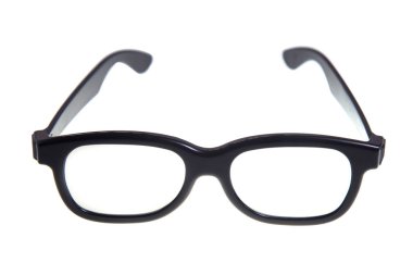 Gözlükler beyaz arkaplanda izole edildi.