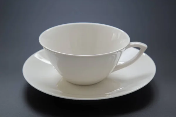 Kaffeetasse Auf Schwarzem Hintergrund — Stockfoto