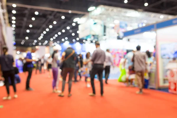 Abstract Blurred Event Exhibition People Background Business Convention Show Concept — Stock Photo, Image
