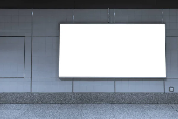 Blank Billboard Posters Subway Station Advertising — Stock Photo, Image