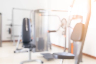 Jimnastik cihazları için arka plan ile bulanıklık.