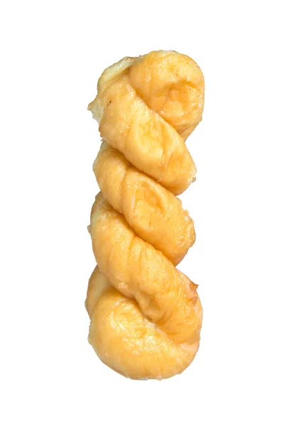 Twist Bread Donut Isolated White Background — Stock Photo, Image