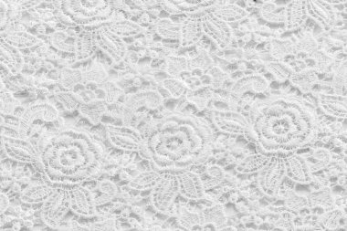 Beyaz dantel küçük çiçekli. Yok herhangi bir marka veya bu fotoğraf bu konuda sınırlama.