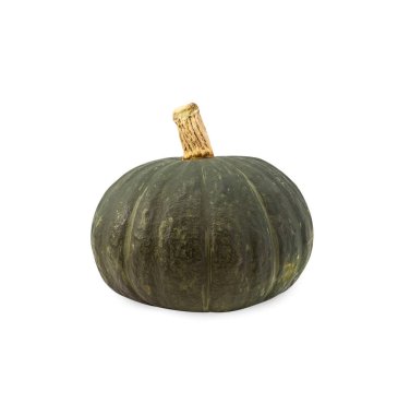 izole kırpma yolu beyaz zemin üzerine yeşil kabak.