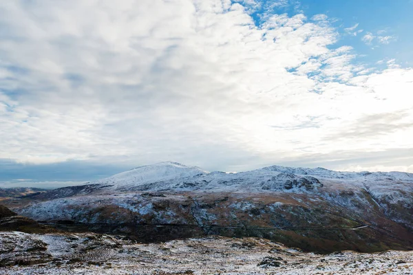 Montagne Snowdonia Nell Inverno 2014 2015 — Foto Stock