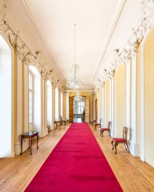 İç ve ayrıntıları Rundale Sarayı, Letonya