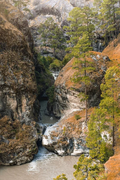 Panoramisch Uitzicht Bergen Het Najaar Natuurschoonheidsconcept — Stockfoto