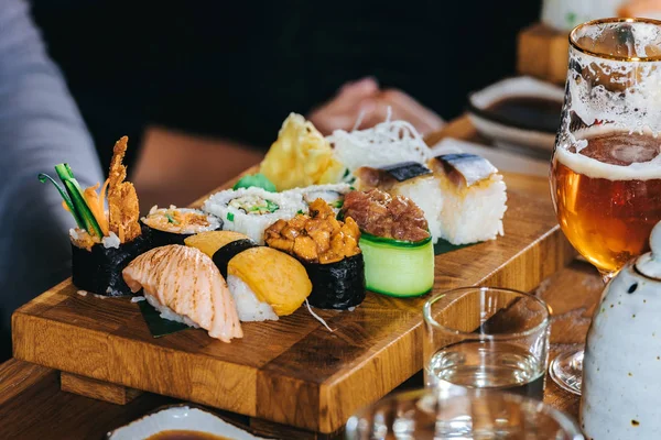 Nahaufnahme Von Asiatischem Essen Auf Dem Tisch Restaurant — Stockfoto